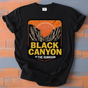 Black Canyon T-Shirt: Retro Colorado National Park Tee