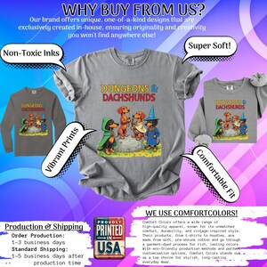 Dungeons And Dachshunds Shirt: RPG Weenie Dog Tee image 8