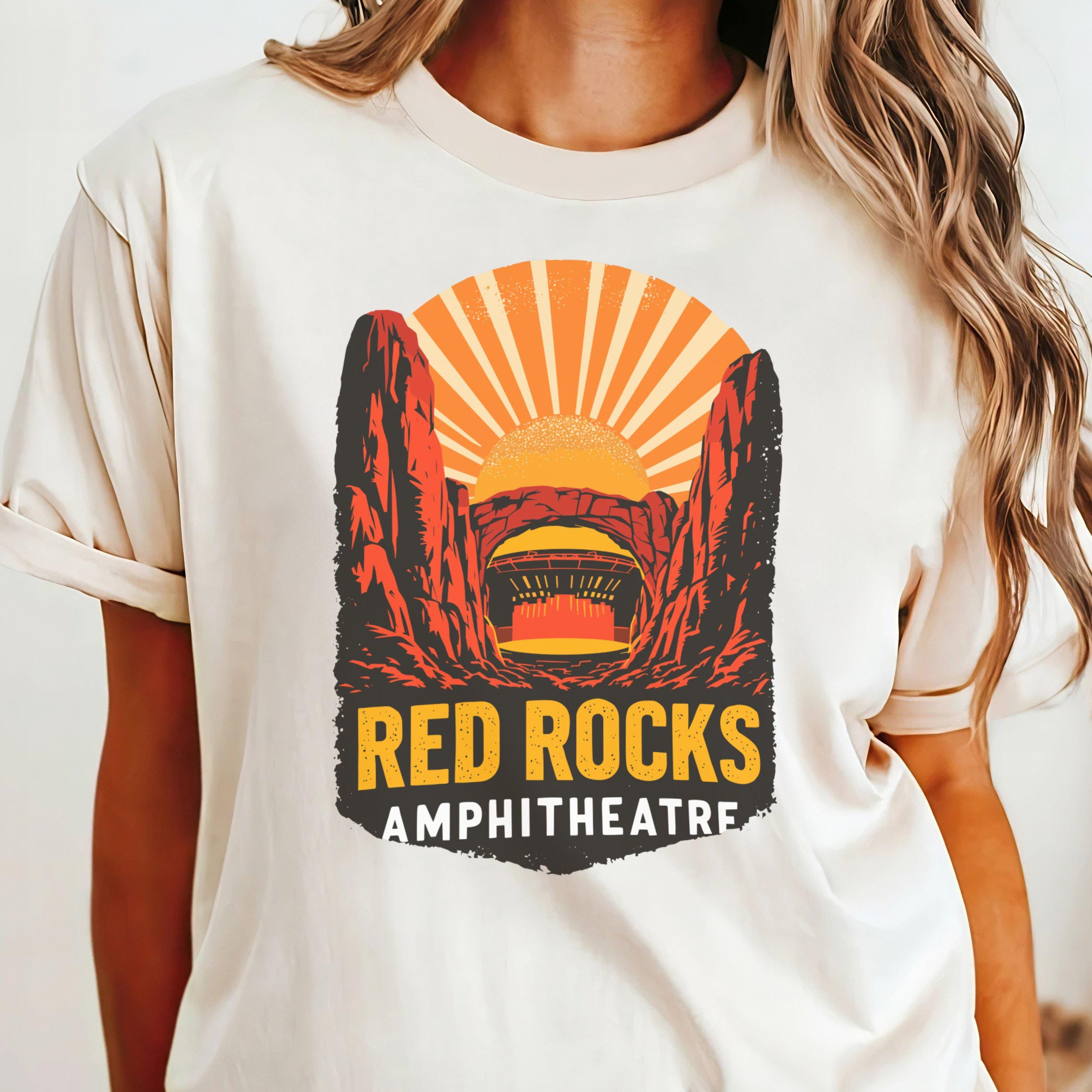Red Rocks Amphitheater Shirts Red Rocks Amphitheatre T-shirt: Retro Colorado Music Venue Tee - Etsy