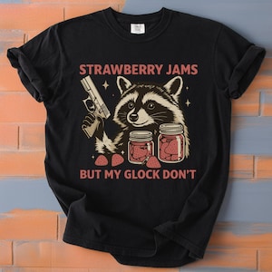 Camisa de mapache Mermeladas de fresa - Camiseta de mapache, Regalos de mapache, Mapache divertido, Camiseta de mapache, Regalo de mapache, Camisa de mapache divertida, Regalo de amante de mapache