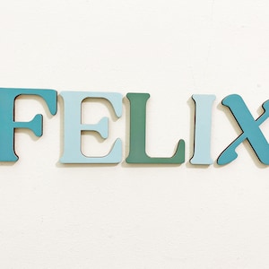 Letras de madera, letras tejidas para puerta, letras de nombre de puerta para amable, letras de nombre de puerta daby, letras de madera abeto guardería, letras de puerta