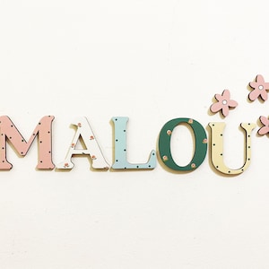 Signo de nombre de madera, Letras de madera, Signo de nombre, Letras de guardería, Letras de nombre personalizadas, Habitación de bebé, Nombre de letras de madera, Nombre para puerta