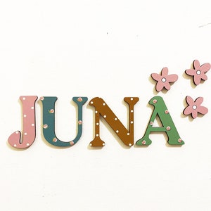 Signo de nombre de madera, Letras de madera, Signo de nombre, Letras de guardería, Letras de nombre personalizadas, Habitación de bebé, Nombre de letras de madera, Nombre para puerta