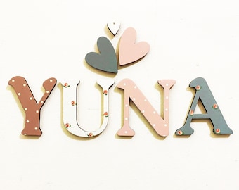 Wooden name sign, Wooden   letters, Name sign, Nursery letters,  Personalized Name letters, Baby Room, Wooden letters name, Name for Door