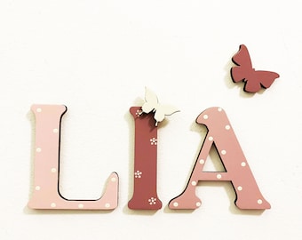 Wooden name sign, Wooden   letters, Name sign, Nursery letters,  Personalized Name letters, Baby Room, Wooden letters name, Name for Door