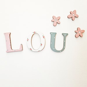 Signo de nombre de madera, Letras de madera, Signo de nombre, Letras de guardería, Letras de nombre personalizado, Habitación para bebés, Nombre de letras de madera, Nombre para puerta