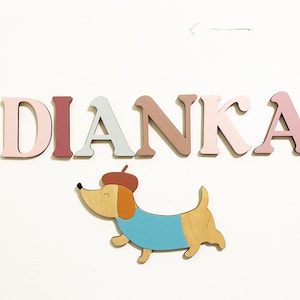 Signo de nombre de madera, Letras de madera, Signo de nombre, Letras de guardería, Letras de nombre personalizadas, Habitación para bebés, Nombre de letras de madera, Nombre para puerta