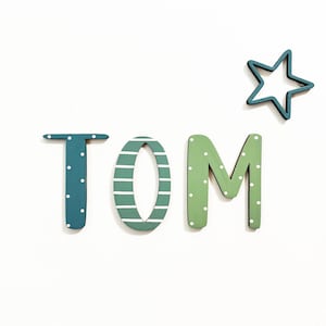 Signo de nombre de madera, Letras de madera, Signo de nombre, Letras de guardería, Letras de nombre personalizadas, Habitación para bebés, Nombre de letras de madera, Nombre para puerta