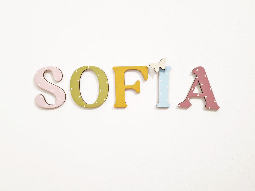 Wooden Name Sign, Wooden Letters, Name Sign, Nursery Letters ...