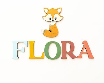 Letrero de nombre de madera, decoración de guardería, letrero de madera personalizado, letrero de nombre personalizado, letrero de nombre de niños, letras de madera