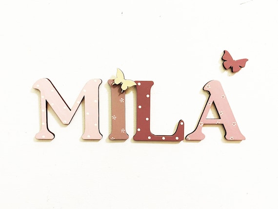 Wooden Name Sign, Custom Nursery Decor, Baby Room Letters