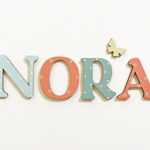 Letras de madera, letras tejidas para puerta, letras de nombre de puerta para amable, letras de nombre de puerta daby, letras de madera abeto guardería, letras de puerta