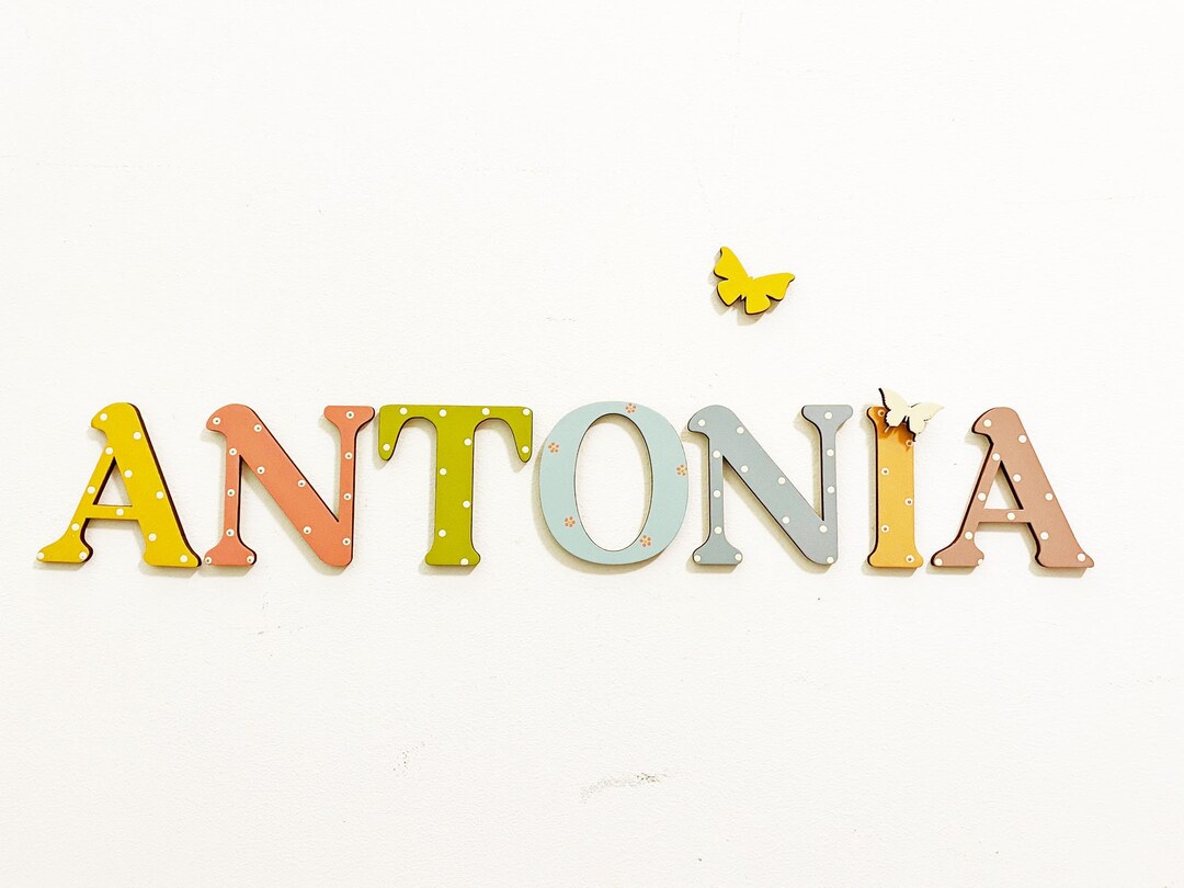 Wooden Name Sign, Wooden Letters, Name Sign, Nursery Letters