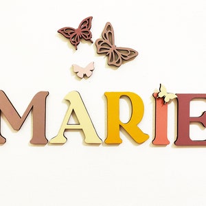 Signo de nombre de madera, Letras de madera, Signo de nombre, Letras de guardería, Letras de nombre personalizadas, Habitación de bebé, Nombre de letras de madera, Nombre para puerta