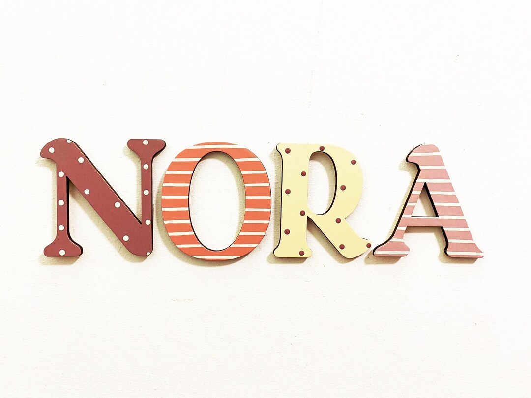 Wooden Name Sign, Wooden Letters, Name Sign, Nursery Letters