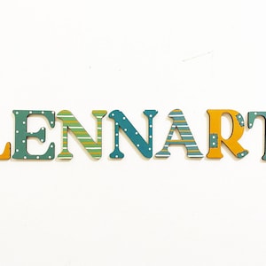 Signo de nombre de madera, Letras de madera, Signo de nombre, Letras de guardería, Letras de nombre personalizadas, Habitación de bebé, Nombre de letras de madera, Nombre para puerta