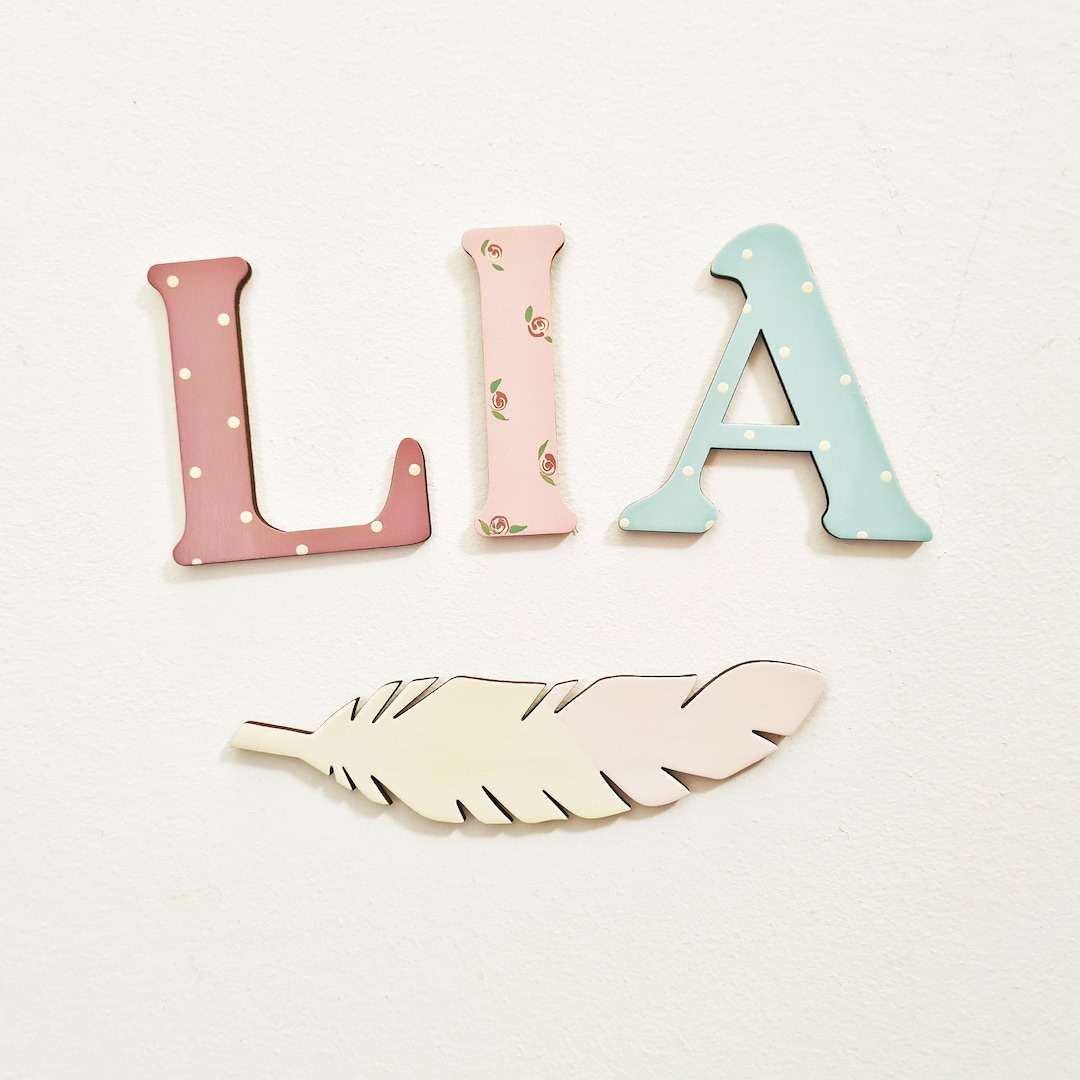 Wooden Name Sign, Wooden Letters, Name Sign, Nursery Letters ...