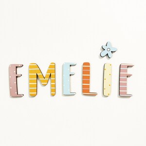 Signo de nombre de madera, Letras de madera, Signo de nombre, Letras de guardería, Letras de nombre personalizadas, Habitación para bebés, Nombre de letras de madera, Nombre para puerta