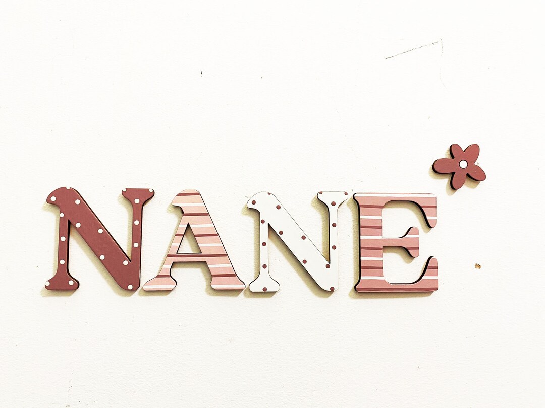 Wooden Name Sign, Wooden Letters, Name Sign, Nursery Letters