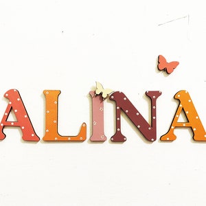 Signo de nombre de madera, Letras de madera, Signo de nombre, Letras de guardería, Letras de nombre personalizadas, Habitación de bebé, Nombre de letras de madera, Nombre para puerta