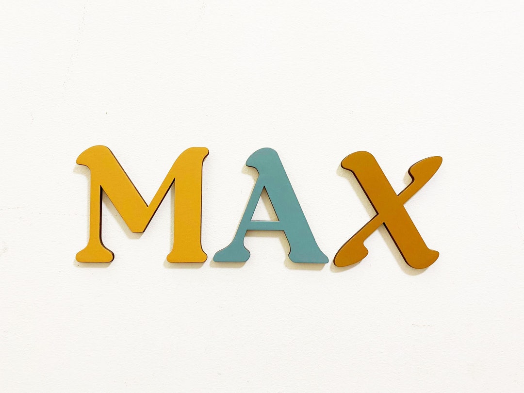 Wooden Letters, Woden Letters for Door, Door Name Letters for Kind, Daby Door Name Letters