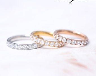 Cubic Zirconia Classic Stackable Ring