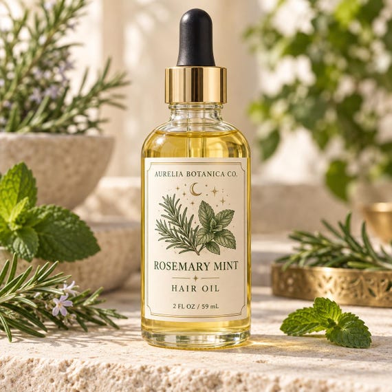 Botanical Hair Oil for Growth & Shine | Nourishing Scalp Care, Softness, Lustrous Finish