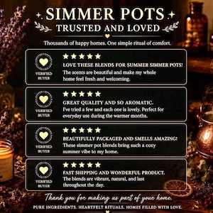 Artisanal Simmer Pot Kit | Housewarming Gift | Botanical Stovetop Potpourri | Moody Apothecary Ritual | Self Care Gift Box image 4