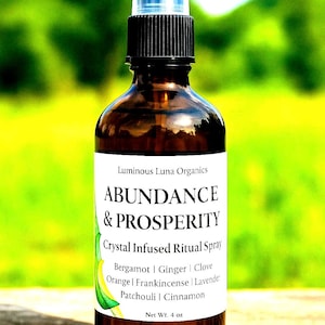 Abundance Mist | Ritual Mist | Wealth | Prosperity | Intention Spray | Body Mist | Aromatherapy Room Spray | Herbal Blend | All Natural