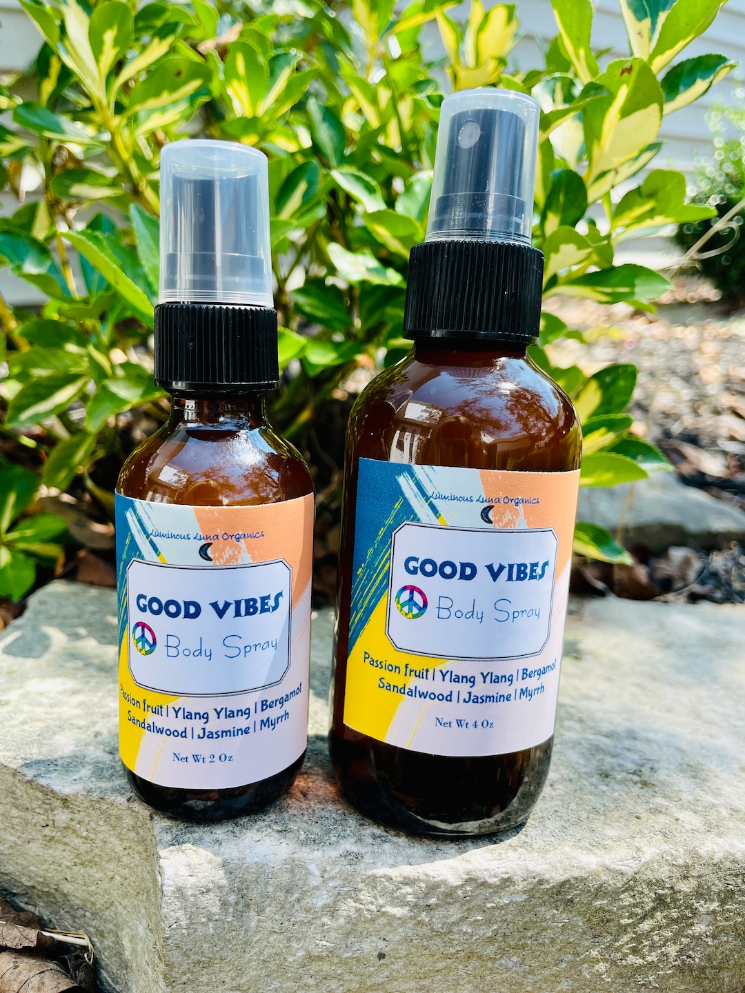 Body Spray Good Vibes Positive Energy Therapeutic Essential Oil Blend