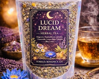 Lucid Dream Herbal Tea • Blue Lotus, Mugwort, Lavender Dreaming Blend