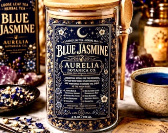 Blue Jasmine Tea | Color Changing Floral Alchemy | Butterfly Pea Flower & Jasmine Ritual Blend