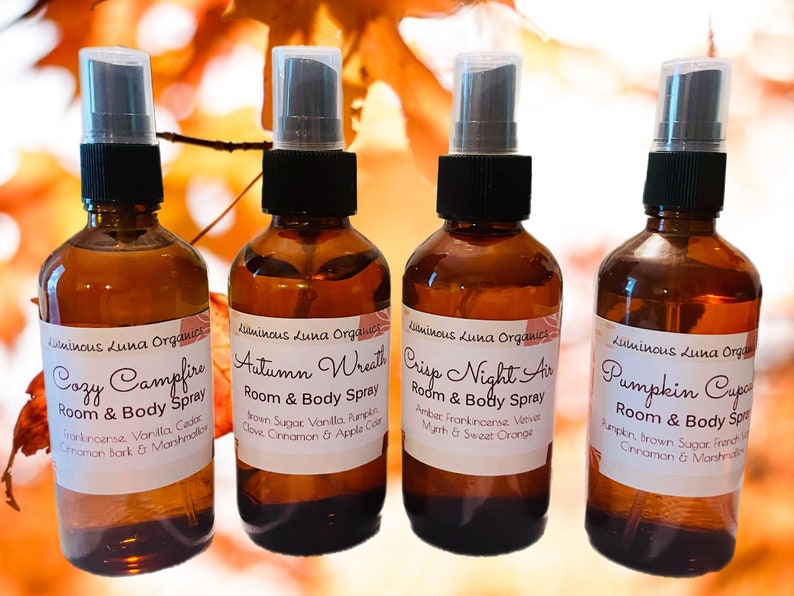 Fall Fragrance Spray | Aromatherapy |  Room Spray | Clothing and Linen Spray | Comfort Scents | Autumn Blends | Essential Oils 