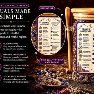 Tisane Rêve Lucide • Lotus bleu, armoise, lavande, camomille, mélange bio pour les rêves image 11