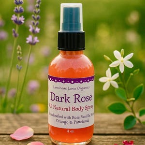 Body Spray for Women, All Natural Body Mist, Perfume, Fragrance Spray, Gift, 4 oz