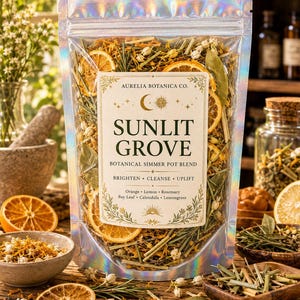 New Beginnings Botanical Simmer Pot Potpourri, Natural Aromatic Home Fragrance Kit