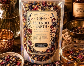 Ascended Earth Ritual Tea | Organic Blue Lotus Damiana Blend (Loose Leaf)