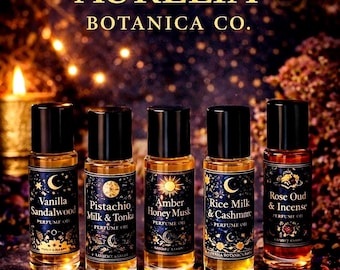 Botanical Perfume Oil | Alcohol-Free Ritual Fragrance | Rice Milk & Cashmere, Rose Oud, Vanilla Sandalwood | Handcrafted