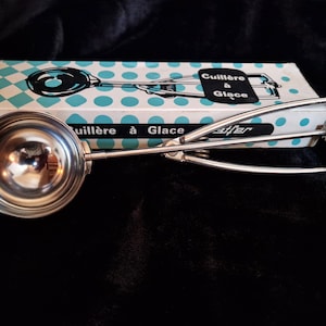 Cuillère à Glace vintage, Mafter, Chrome 1/16