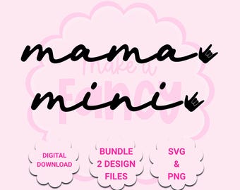 Mama and Mini ASL svg png, asl I Love You Hand Sign SVG PNG, Deaf Mother's day svg png, deaf sign png, asl mommy and me svg, deaf awareness
