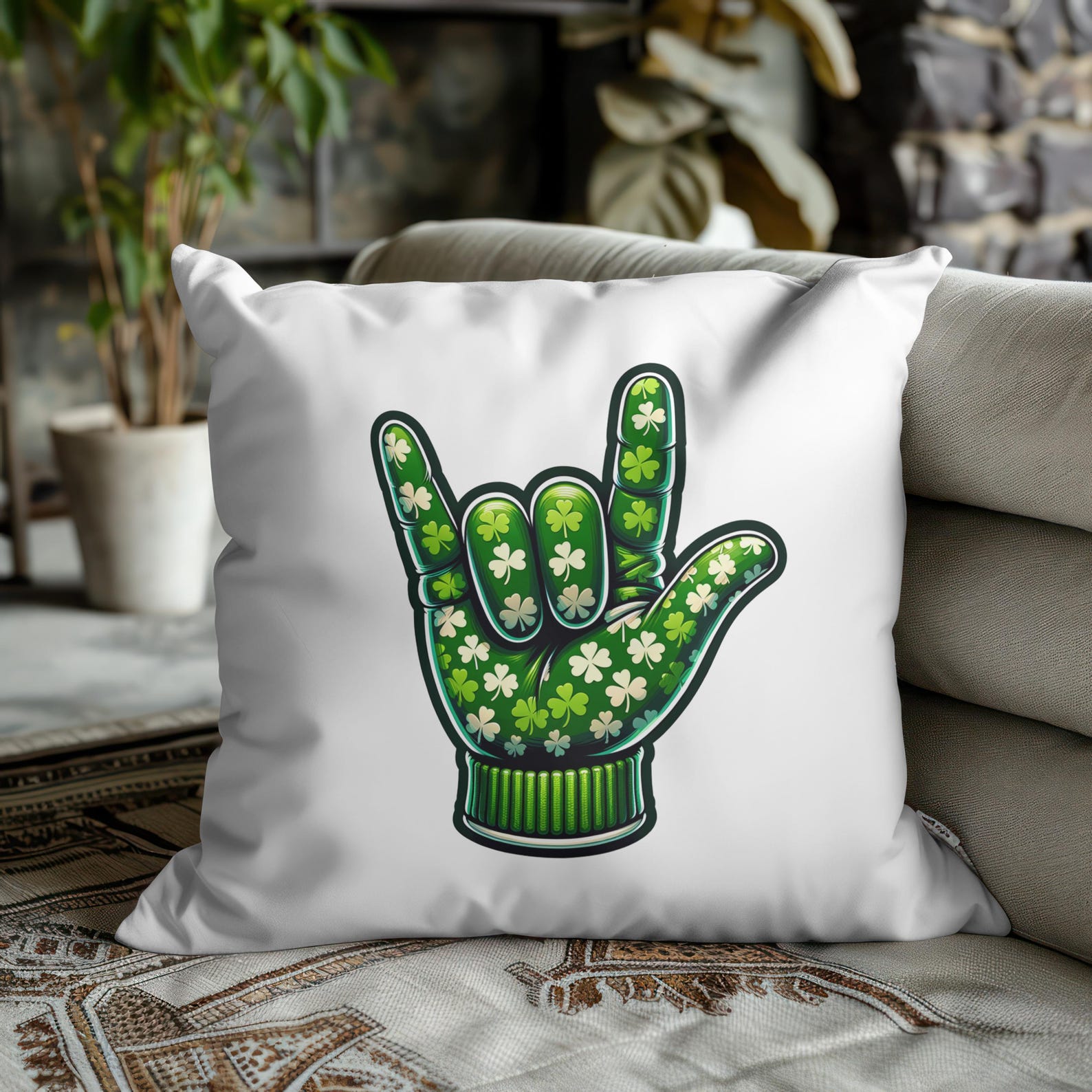 St Patrick ASL I Love You Hand Sign PNG, Asl Hand, ASL Sublimation, St ...