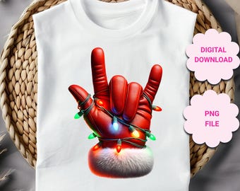 ASL Christmas png, ASL Christmas Clipart, Deaf Christmas sublimation png, ASL sublimation png, American Sign Language, I love you png
