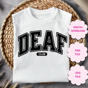 Dovenclub SVG PNG, Varsity College-lettertype gebogen tekst svg png, dove familiecadeau, dove vaders dag Moederdag svg, D/HH svg, dove leraar cadeau