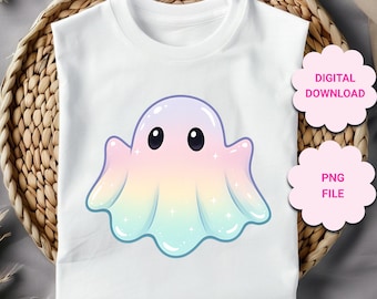 cute Iridescent BOO Ghost PNG, Halloween png, pastel rainbow ghost clipart, disco iridescent ghost sublimation png clipart, spooky ghost png