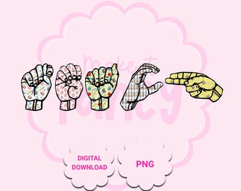 Preppy Teach ASL main signe PNG, sublimation des sourds ASL, clipart enseignant sourd asl png, premier jour d'école des sourds d/hh, enseigner la sublimation