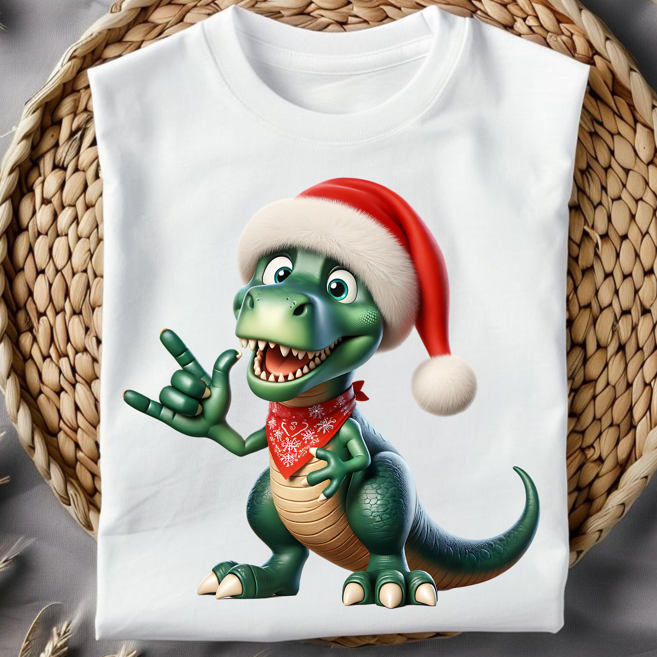 T-rex Png, Tyrannosaurus Rex Clipart, T Rex Dinosaur Png, ASL Christmas ...