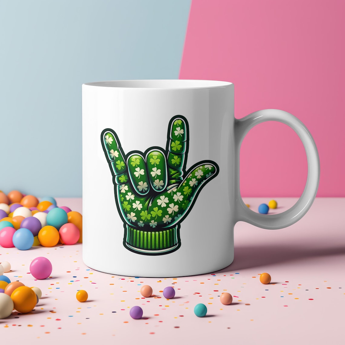 St Patrick ASL I Love You Hand Sign PNG, Asl Hand, ASL Sublimation, St ...