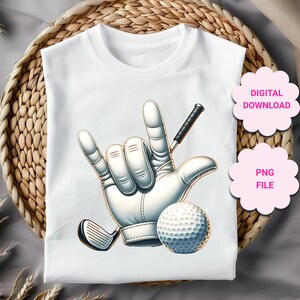 Golf PNG, Golf ASL ik hou van je handteken png, ASL hand, ASL golf sublimatie, golf ASL hand clipart, Vaderdag Ik hou van golf png, ASL sport