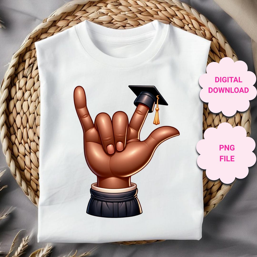 Graduation Senior ASL I Love You Hand Sign PNG, Asl Hand, ASL Deaf ...