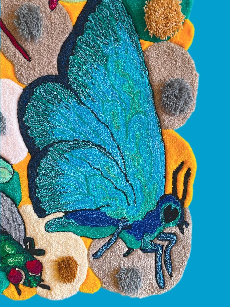 Insect Rug Children Bug Rug Kids Carpet Insects Moth Spider Fly Isopod Centipede - Etsy